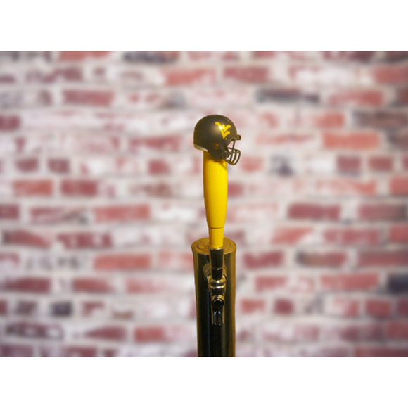 NCAA West Virginia Mountaineers Beer Tap Handle Kegerator Football Brew Ale - Picture 3 of 3